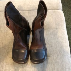 New, Never Worn,Brown Multi Half Boots
